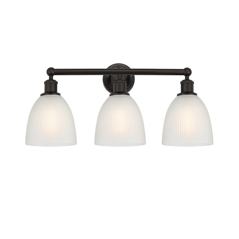 Philomene 3 - Light Dimmable Vanity Light, White, Oil Rubbed Bronze