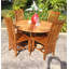 Chaise de patio en teck Cleef