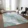 Machine Washable Indoor/Outdoor Claudian ACN1533 Teal Rug