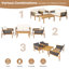 Pemma - Ensemble de conversation avec coussins pour 8 personnes