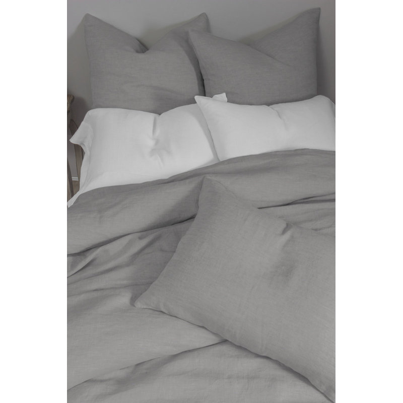 Daniel Linen Duvet Cover, Queen Duvet Cover, Sea Glass