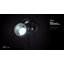 Projecteur en aluminium noir à DEL intégré à énergie solaire