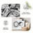 1PC Black And White Marble Vein Pattern area rugs for Living Room, Soft and Comfortable, Suitable for all seasons, easy-to-maintain, machine washable Indoor floor mat, Under Table Farmhouse suitable for Dining Table, Kitchen, Bedroom, Entryway, Home-130020952