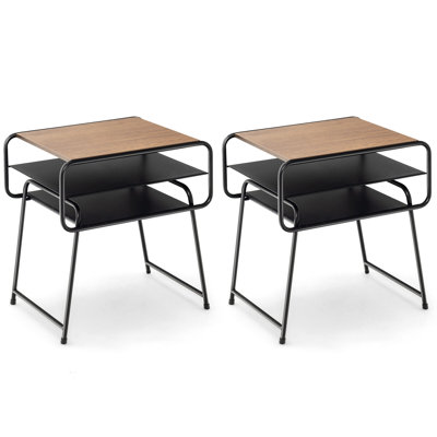 Table de chevet en acier