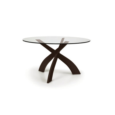 Entwine Round Glass Top Table