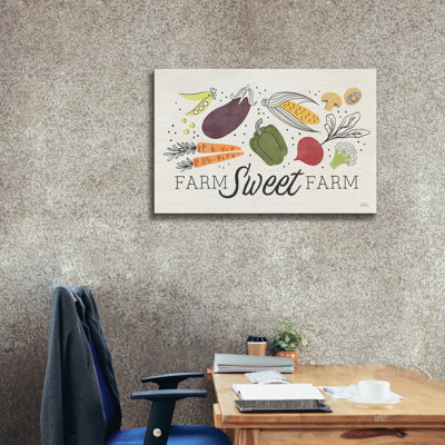  «Garden Goodies 1 Cream» par Laura Marshall, art mural sur toile, 40 po x 26 po