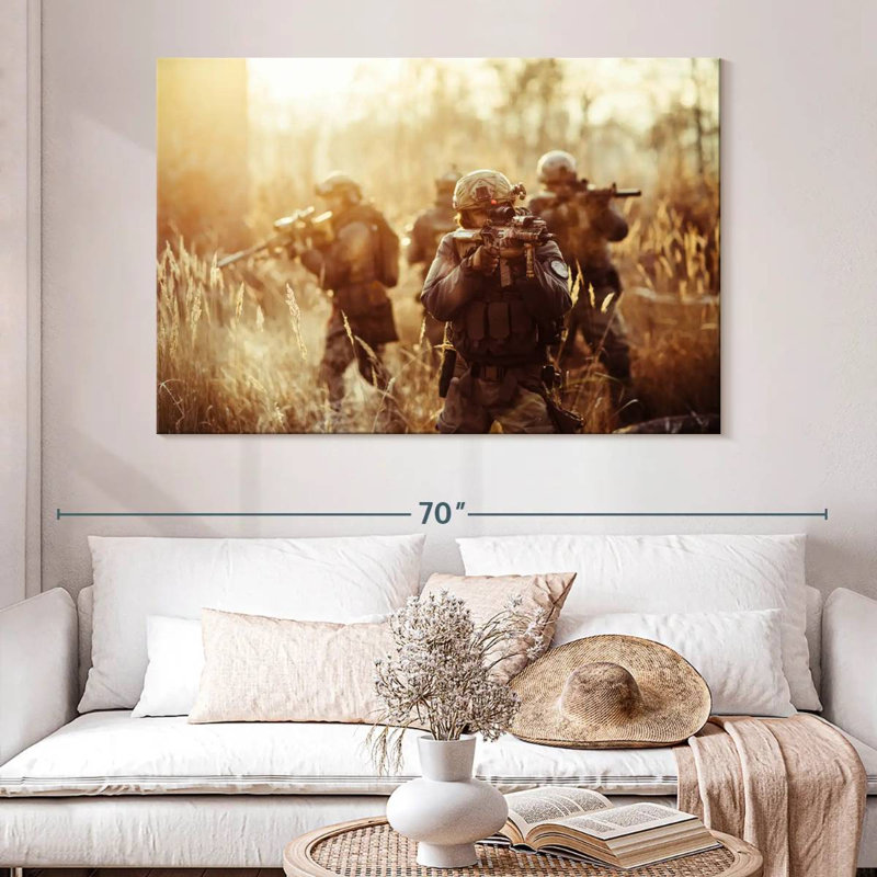 Army, 34" H x 51" W