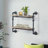 Arrion Industrial Rectangular Wall Rack with 2 Shelves in Oak and Sandy Black