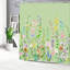 Rideau de bain Bird of Paradise 72 po x 72 po (180 x 180 cm), avec crochets, vert