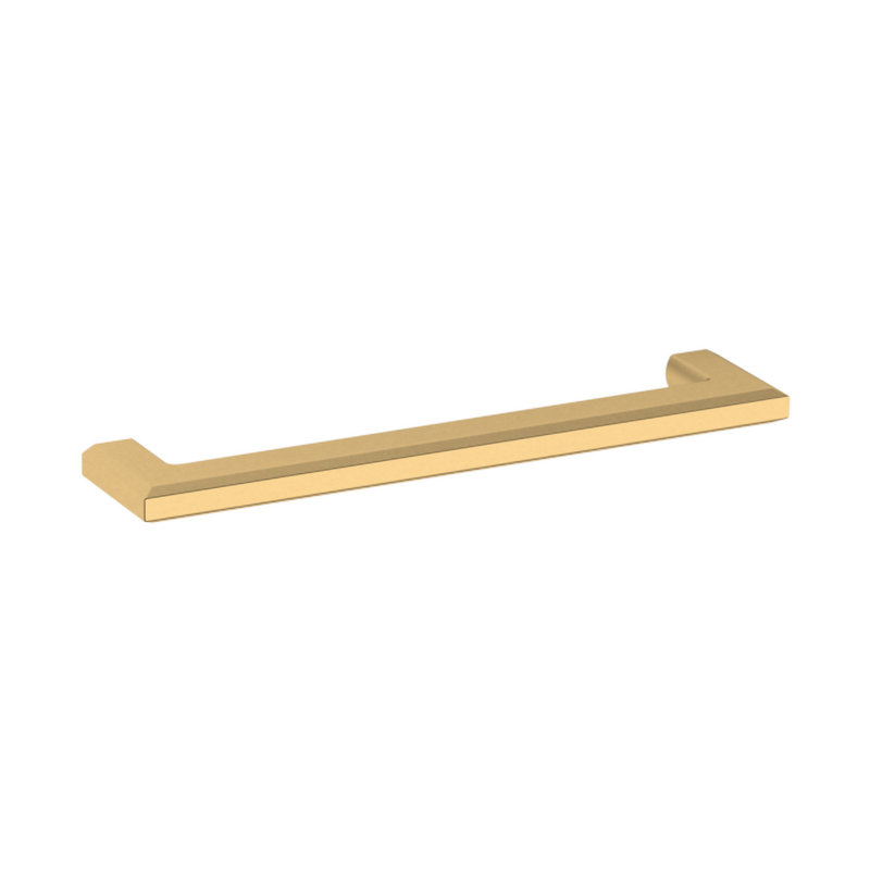 4413 Bevel Pull, 6" CTC, Satin Brass