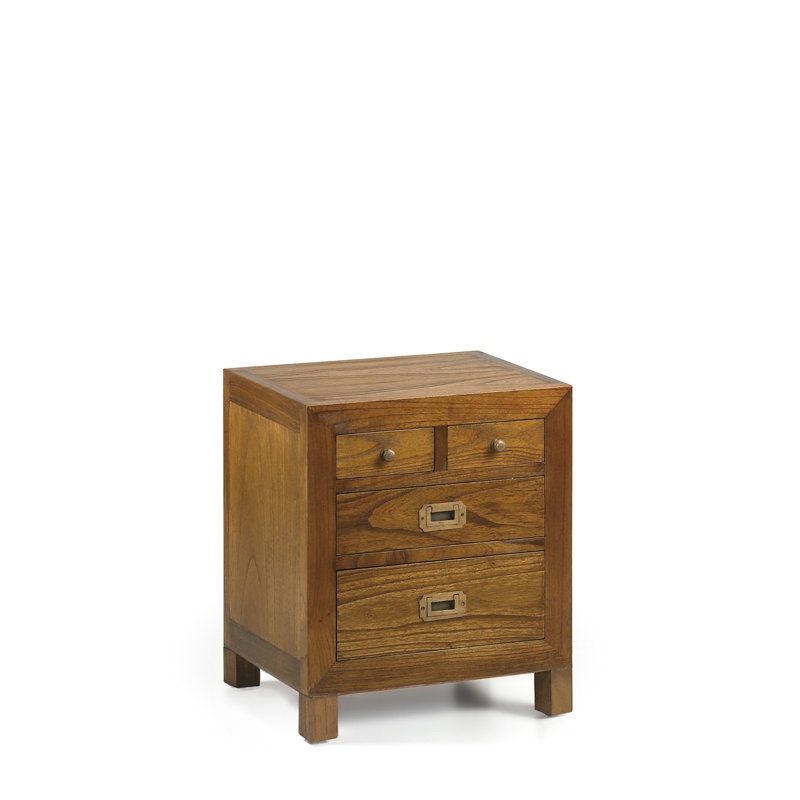 Guildhall 45cm W Solid Wood Bedside Table