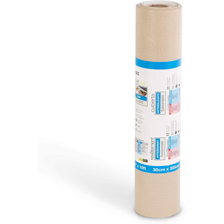 Smart Design Grip Bonded Shelf Liner, 18-Inches x 5-Feet, Taupe