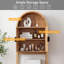 Armoire de rangement surélevée au-dessus de la toilette Aesthetic, organisateur de salle de bain très grand 71 po avec tablette réglable à 3 niveaux et structure en bois massif de 0,6 po d'épaisseur