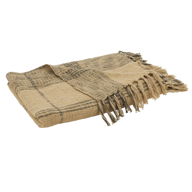 Couverture en coton Chelse, Naturel
