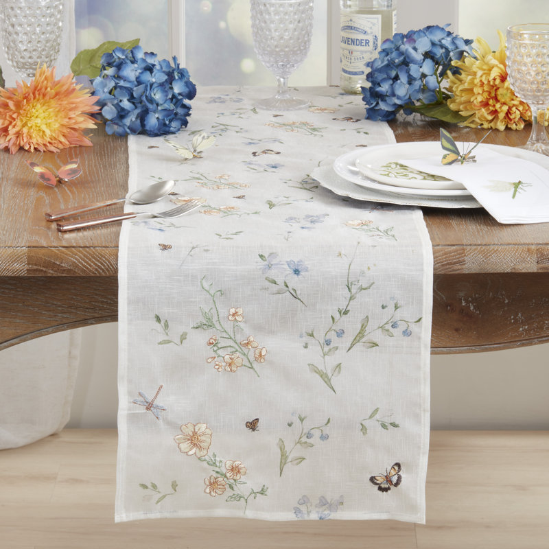 Chemin de table Sheer Floral
