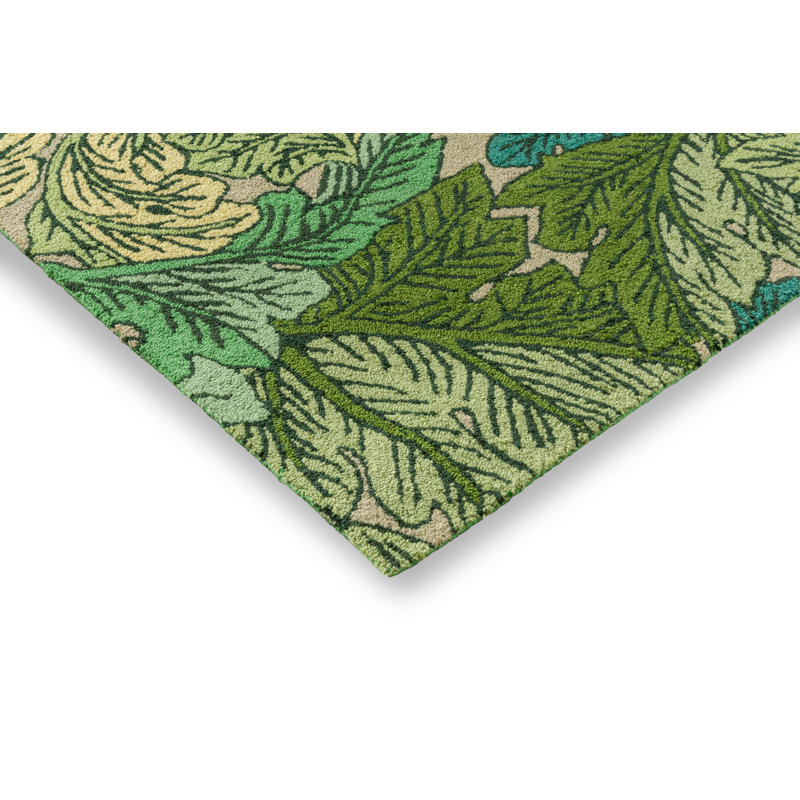 Acanthus Hand Tufted Floral Area Rug, Rectangle 8'2" x 11'6"