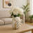 Addington Decorative Ceramic Leaf Design Table Vase Home Decor - Modern Table Flower Vase Accent for Living Room, Bedroom, or Console Styling-209166428