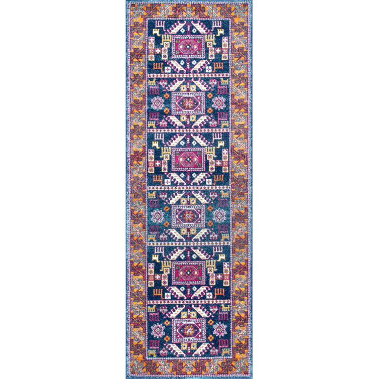 Delilah Southwestern Navy/Brown Area Rug