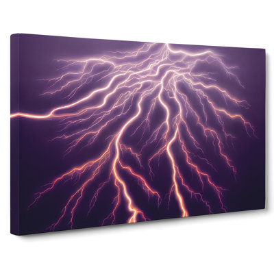 Enticing Lightning Bolts Vol.3 - Wrapped Canvas Print