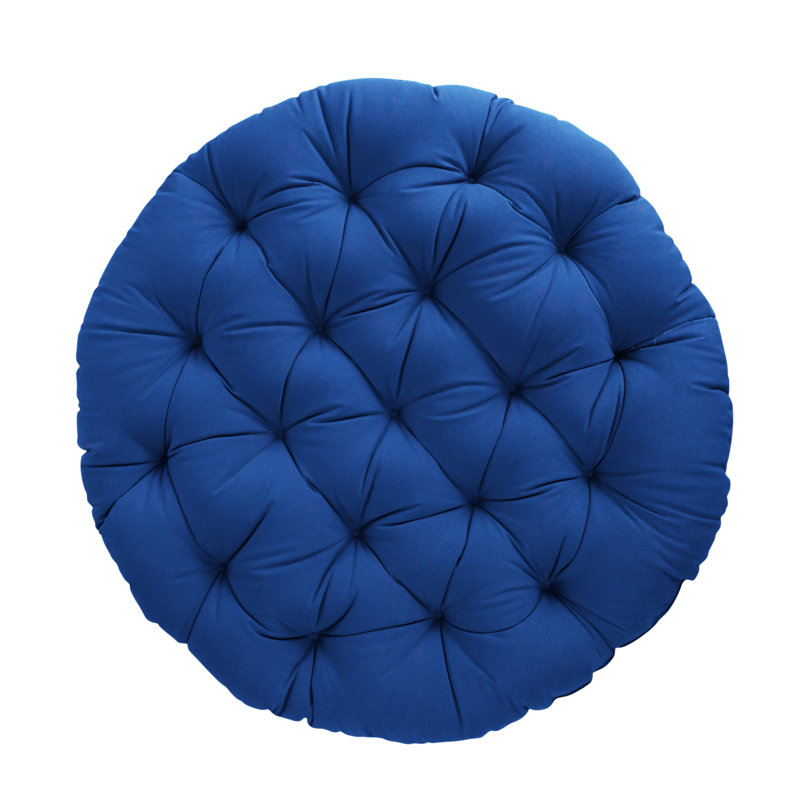 Coussin intérieur / extérieur Sunbrella Papasan, Bleu, L 48 po x P 48 po, Polyester