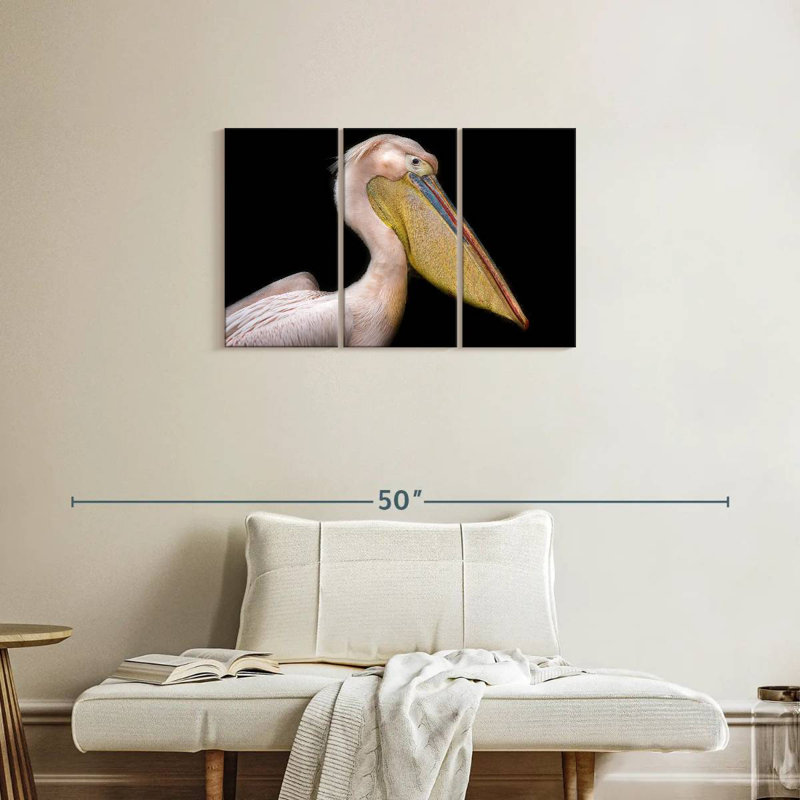 Brampt Pelican Portrait, 20" H x 33" W
