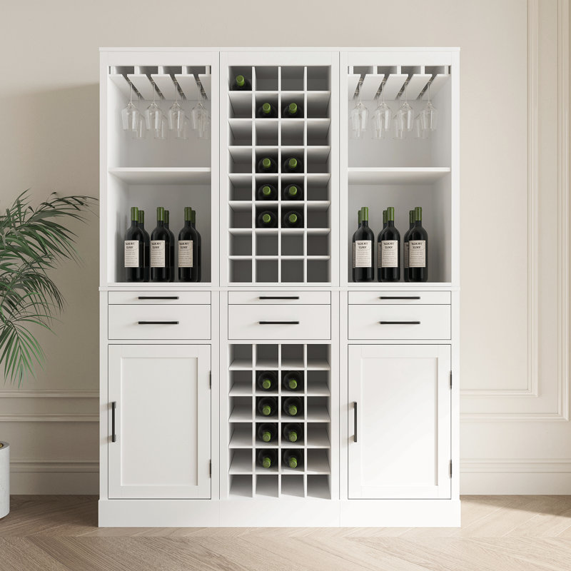 Armoire de rangement pour le vin modulaire, Blanc