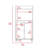 Kitchen Kart, Double Door Cabinet, One Open Shelf, Two Interior Shelves