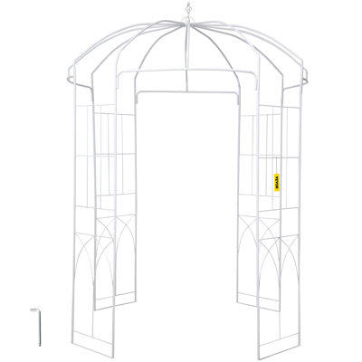 201.2cm W x 201.2cm D Steel Arbor