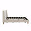 Lit plateforme tapissier sans sommier