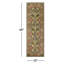 Tapis oriental en laine touffeté chocolat / rouge / jaune Stacey-17940769