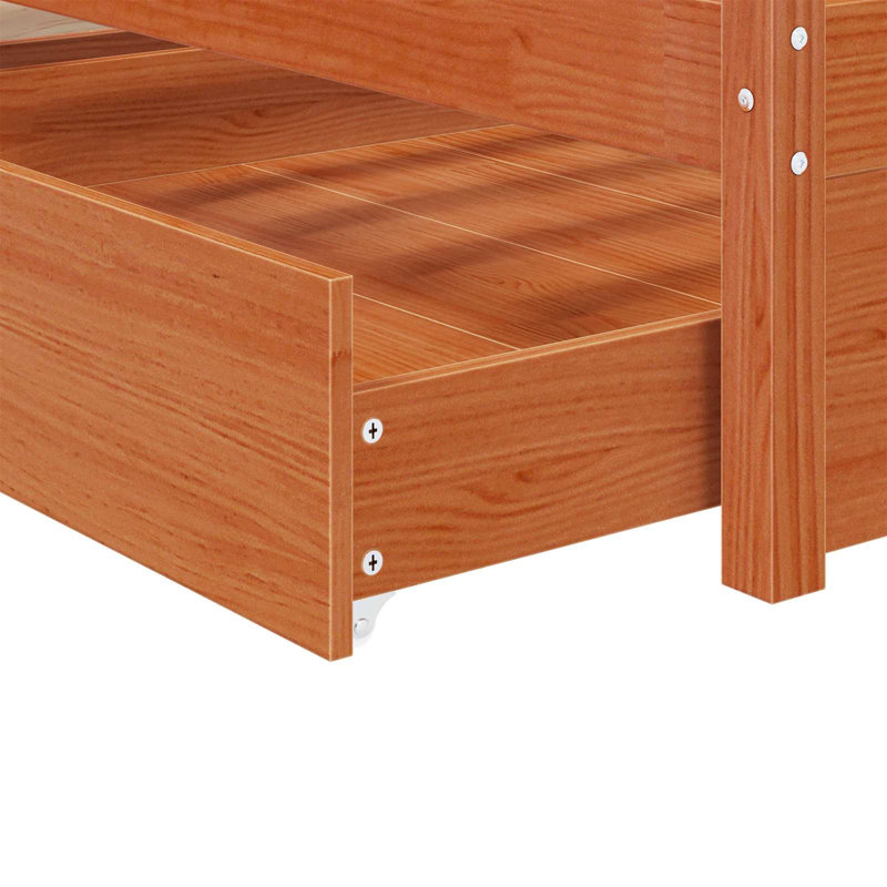 Bed Frame With Drawers Bedroom Bedstead Bed Base Multi Sizes, European Single (90 x 200 cm)