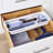 YouCopia DrawerFit® Sliding Drawer Bin, Expandable Kitchen Storage Organizer, Speckled White