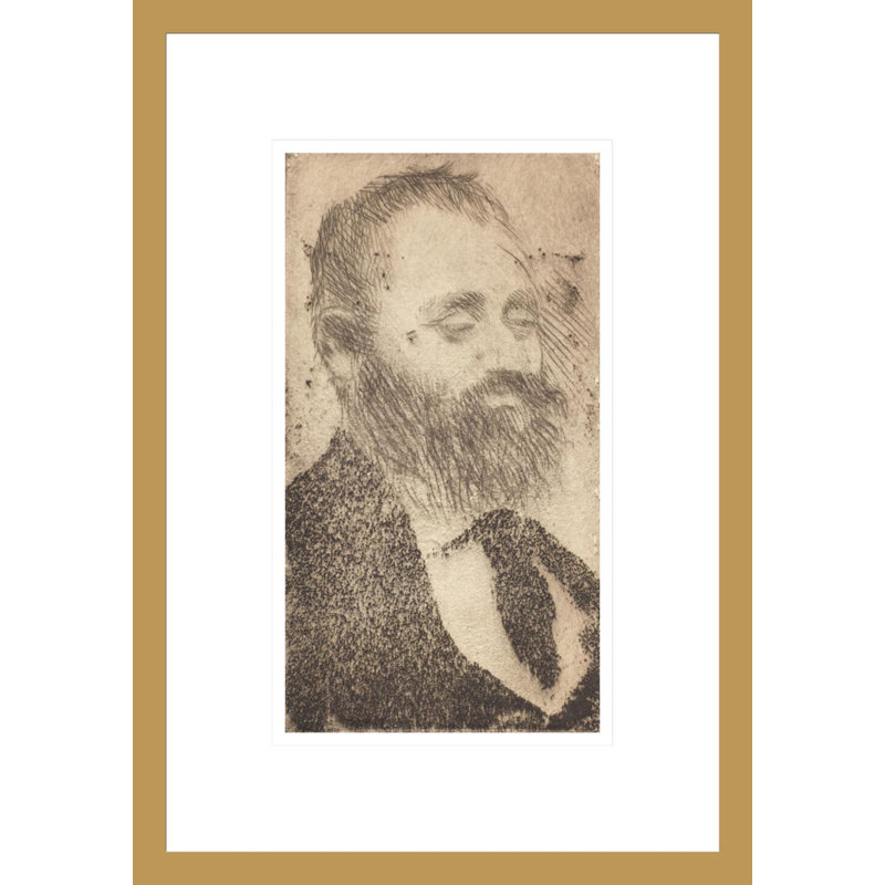 «Alphonse Hirsch» par Edgar Degas, impression giclée encadrée, H 16,75 po x l 11,71 po