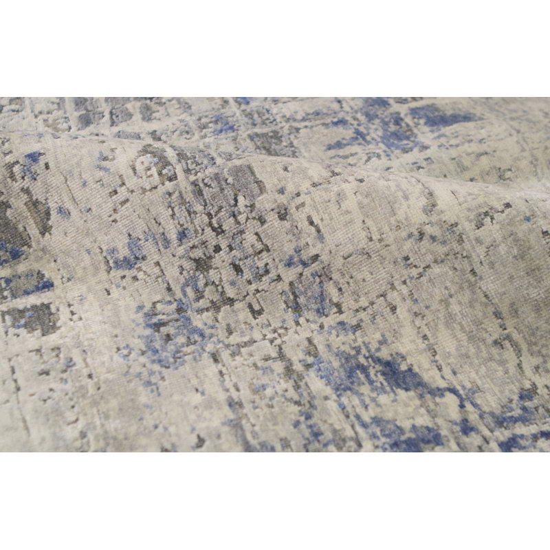 Canterbury Hand-Knotted High-Quality Blue Area Rug