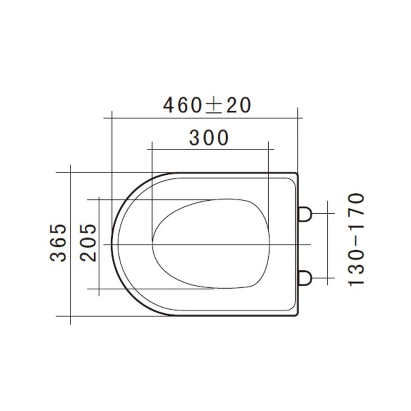 Pro Soft Close D-Shaped Standard Toilet Seat