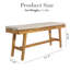 Solid Wood Acacia Outdoor Bench