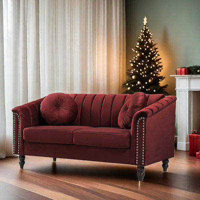 Melitta 60'' Velvet Loveseat