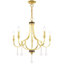 5-Light Empire Candle Chandelier with Dedric Crystal Details-757961458