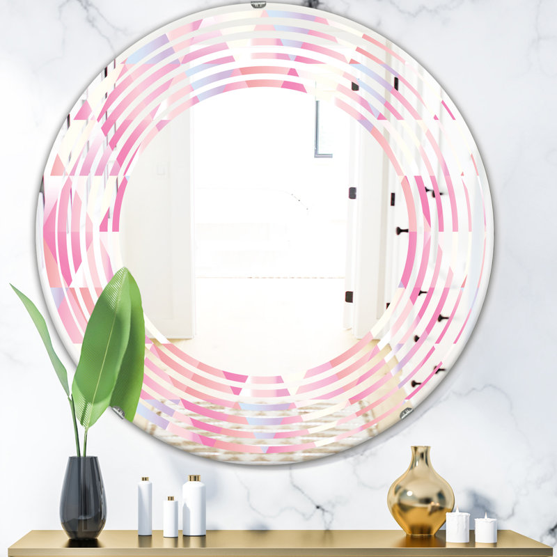Miroir mural wave diamant vi modern, H 24 po x l 24 po