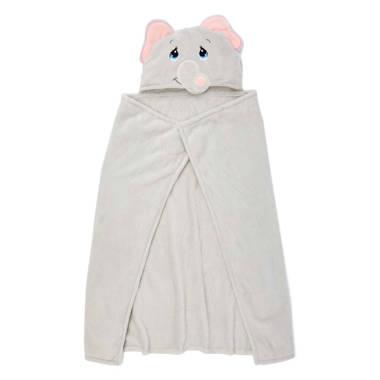 Rose Textiles Grey Elephant Hooded Blanket - Wayfair Canada