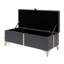 Grand lit plateforme tapissier avec système de rangement hydraulique-691877821