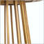 Outdoor Round Acacia Wood Bistro Table with Slat Design and Circular Base