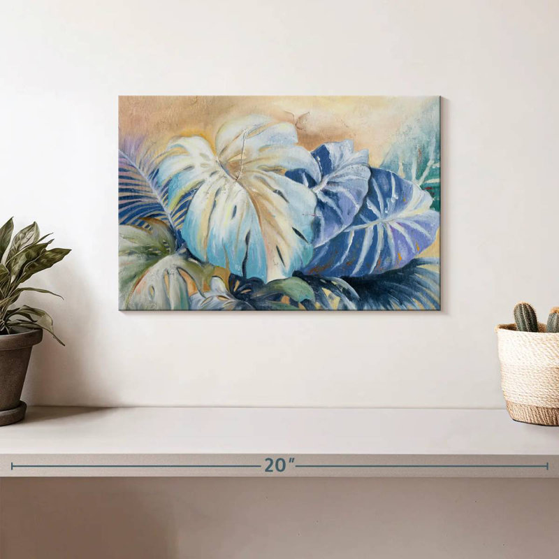 Plantes bleues II, H 8 po x l 12 po