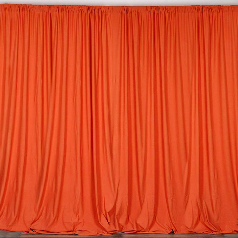 Panneau de rideau simple obscurcissant Antion, 56 po x 108 po, Orange