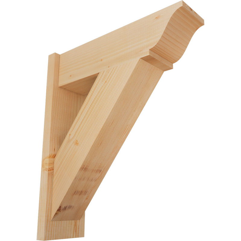 Persienne traditionnelle en bois rustique, P 24 po x H 28 po, Sapin Douglas de 7 1/2 po (lisse)