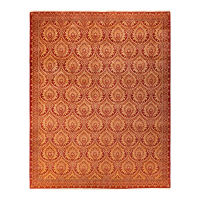 Classic One-of-a-Kind 9' 2" x 11' 6" Hand Knotted Area Rug