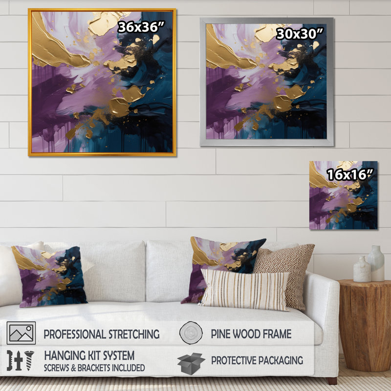 Impression sur toile, H 30 po x l 30 po x P 1 po, Toile tendue