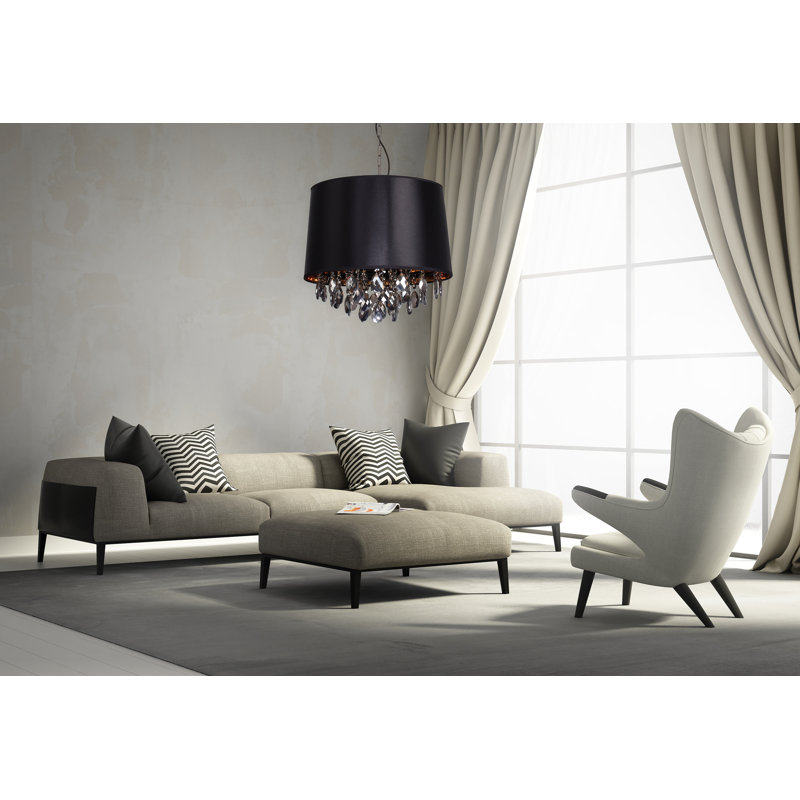 Iker 2 - Light Drum Pendant, White