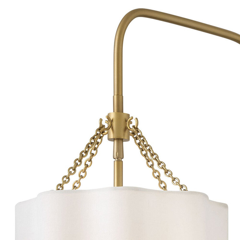 Gwen 1 - Light Armed Sconce, Lacquered Brass