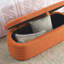 Banc de rangement avec repose-pieds 45,5 pouces avec repose-pieds en tissu-963353382